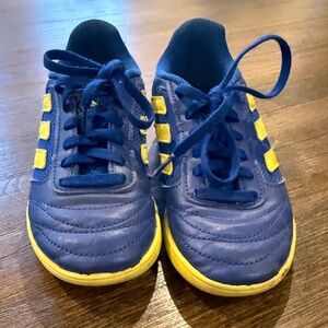 Stylish adidas Kids Blue and Yellow Sneakers